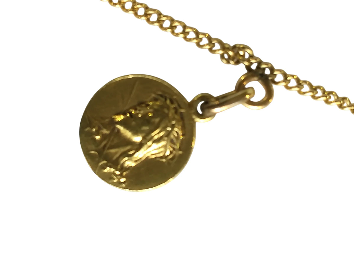 Collier Or Jaune 5 Médailles