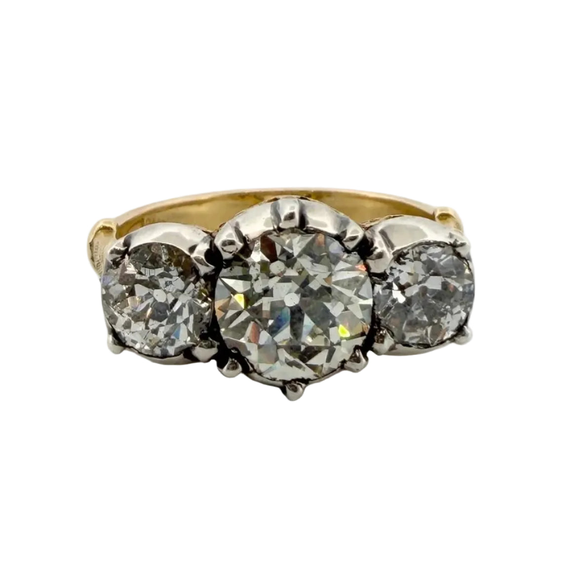 Bague Trilogie en or jaune et diamants