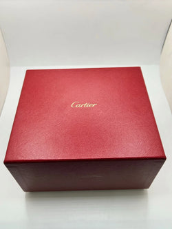 CARTIER "Tank Solo XL" Watch in Stainless Steel and Leather