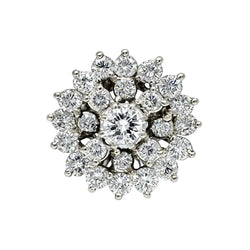 Marguerite Ring in White Gold and Diamonds