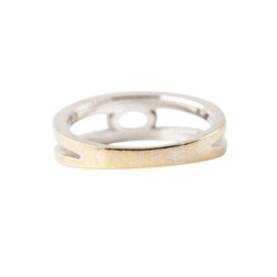 GEMMYO "Cassandra" Ring in white gold, aquamarine, and diamonds