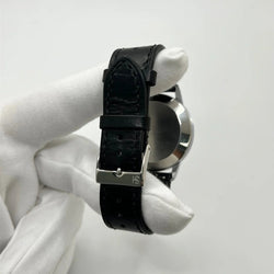 BREITLING "Premier Chronograph" Watch in Stainless Steel and Leather