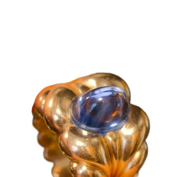 Yellow Gold and Sapphire Cocktail Ring