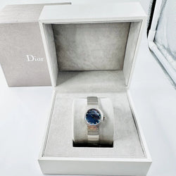 DIOR "La Baby D" Women's Watch in Steel, Mother-of-pearl, and Diamonds