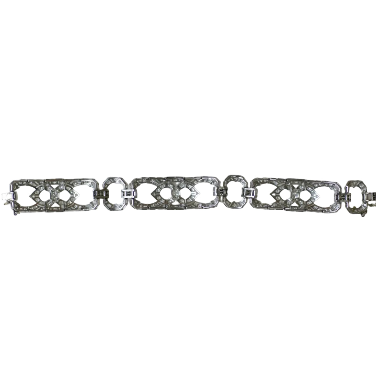 Flexible Bracelet in White Gold, Platinum, and Diamonds
