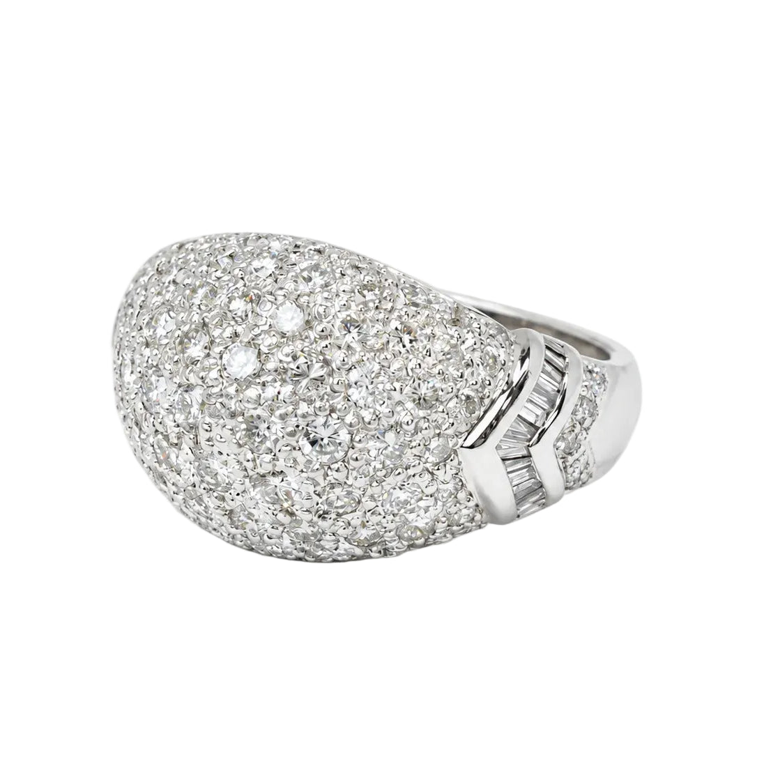 White Gold Diamond Pave Ring