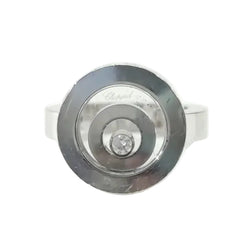 CHOPARD "Happy Spirit" Solitaire Ring in White Gold with Diamonds