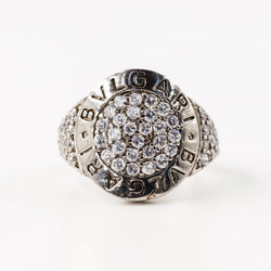 BULGARI ring in white gold and diamonds