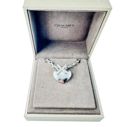 CHAUMET "Coeur Liens" Pendant Necklace in white gold and diamonds
