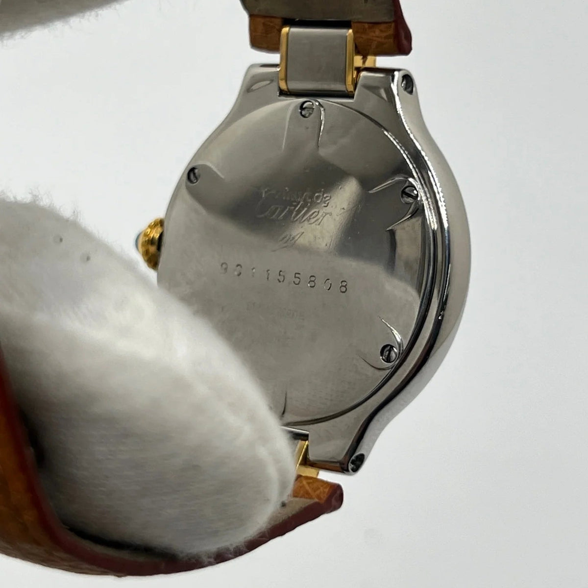 CARTIER "Must 21" Watch in Stainless Steel and Leather