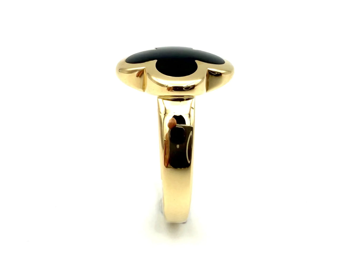 Bague VAN CLEEF & ARPELS Pure Alhambra en or jaune et onyx