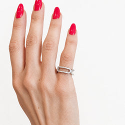 White Gold and Diamond Ring