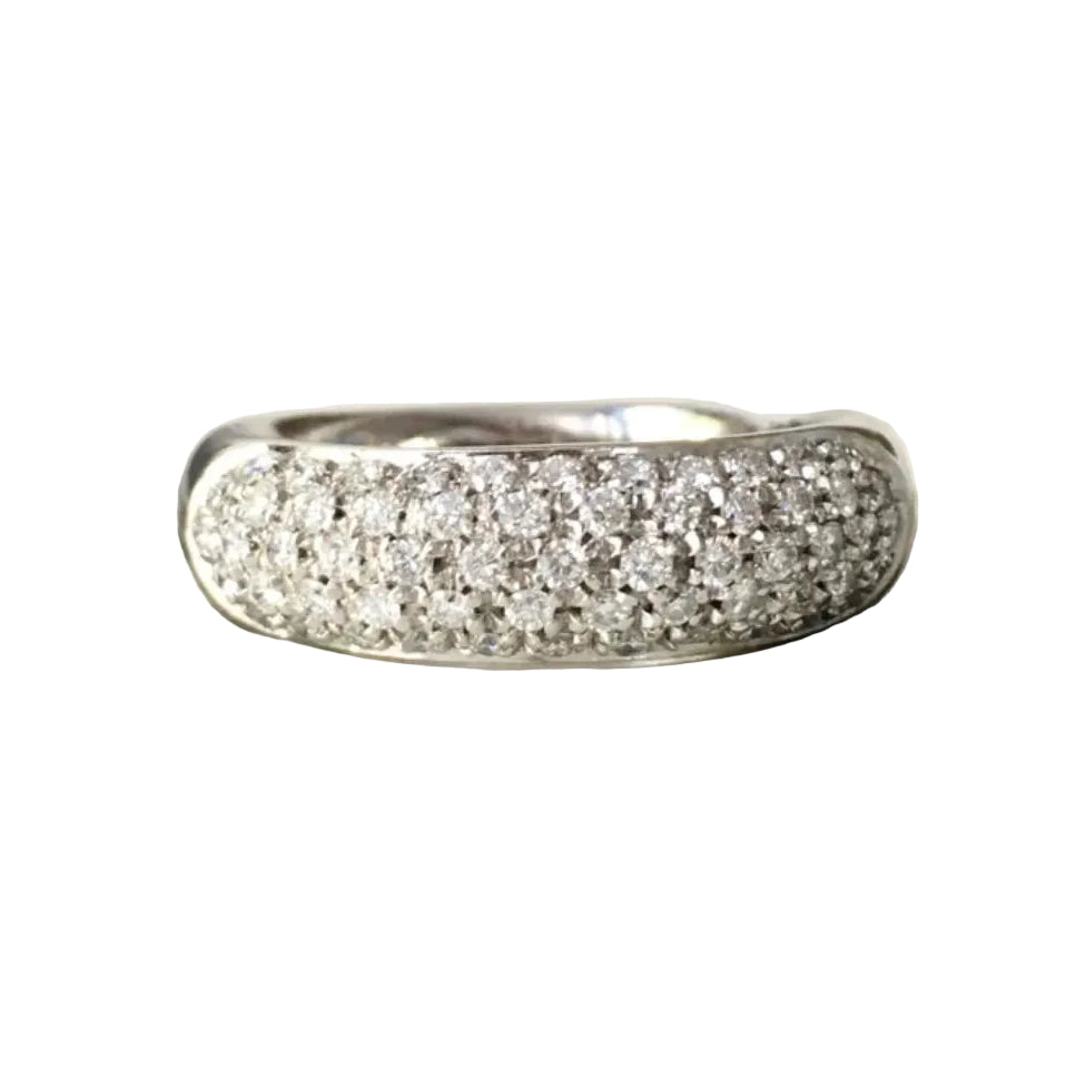 DAMIANI Pave Ring in White Gold and Diamonds