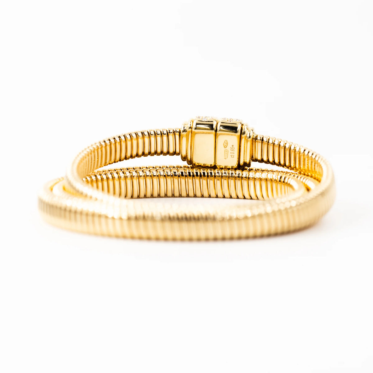 18-carat yellow gold Tubogas bracelet