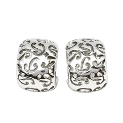 POIRAY Hoop Earrings in White Gold