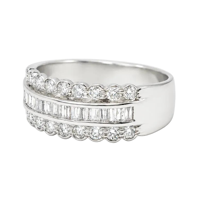 White Gold and Diamond Ring
