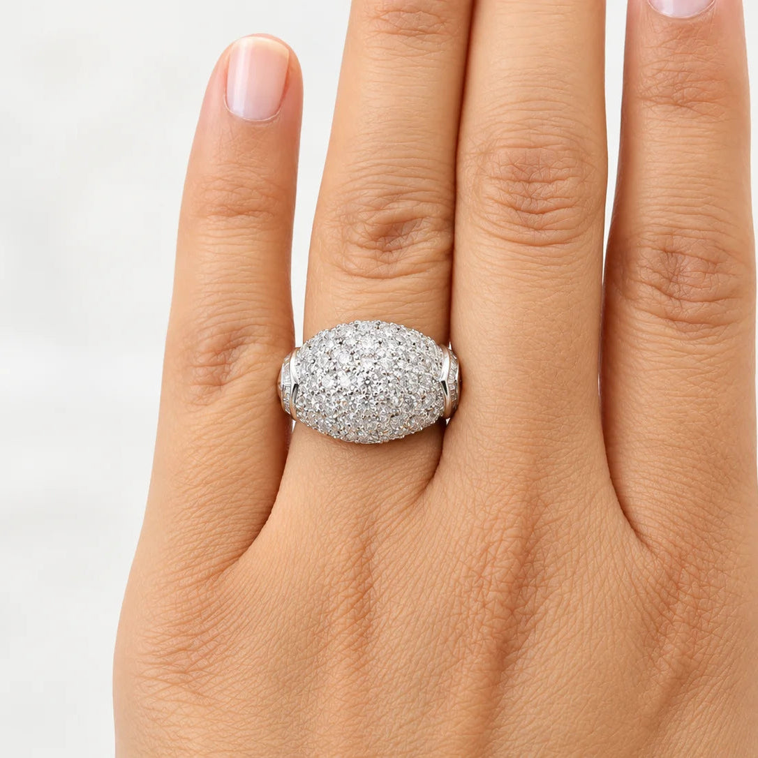 White Gold Diamond Pave Ring