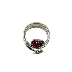 DIOR "Diablotine" Ring in white gold, rubies, and diamonds
