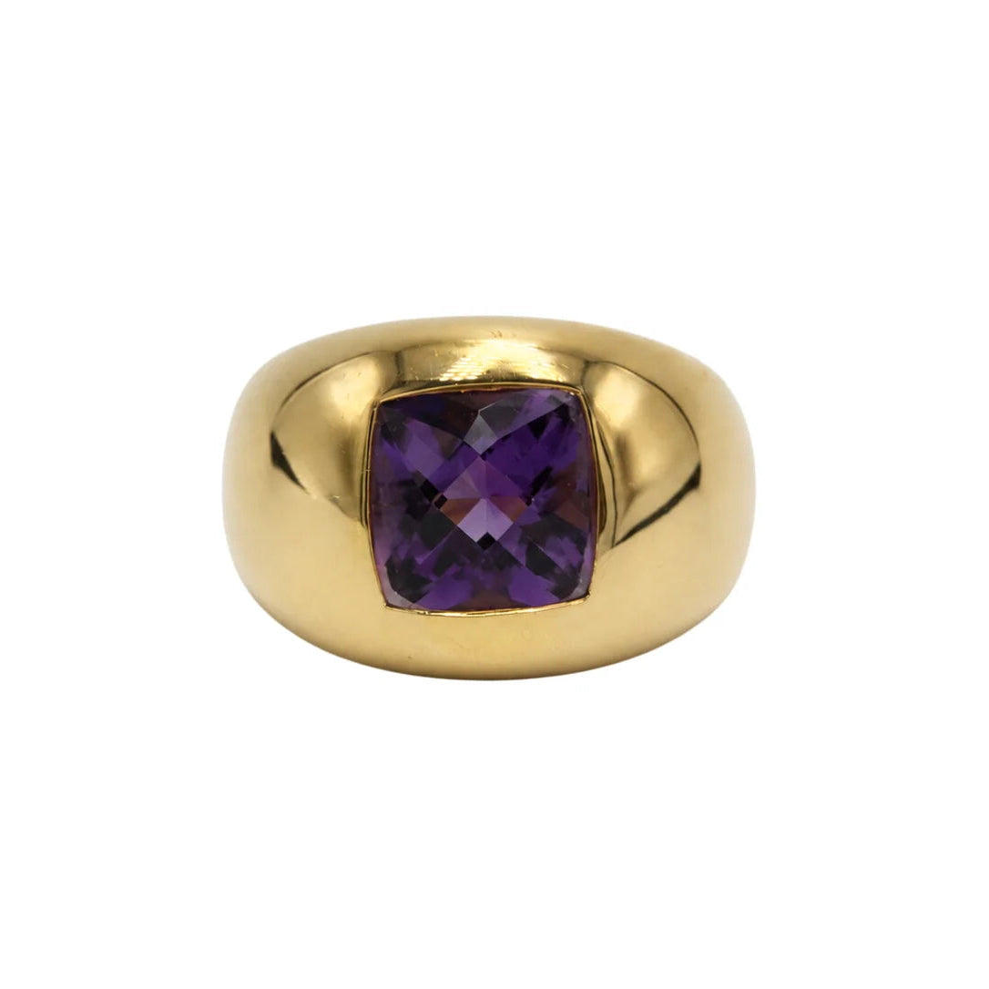 BOUCHERON Dome Ring in yellow gold and Amethyst