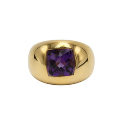 BOUCHERON Dome Ring in yellow gold and Amethyst