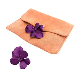 JAR "Pansy" Clip-On Earrings in Yellow Gold and Aluminum
