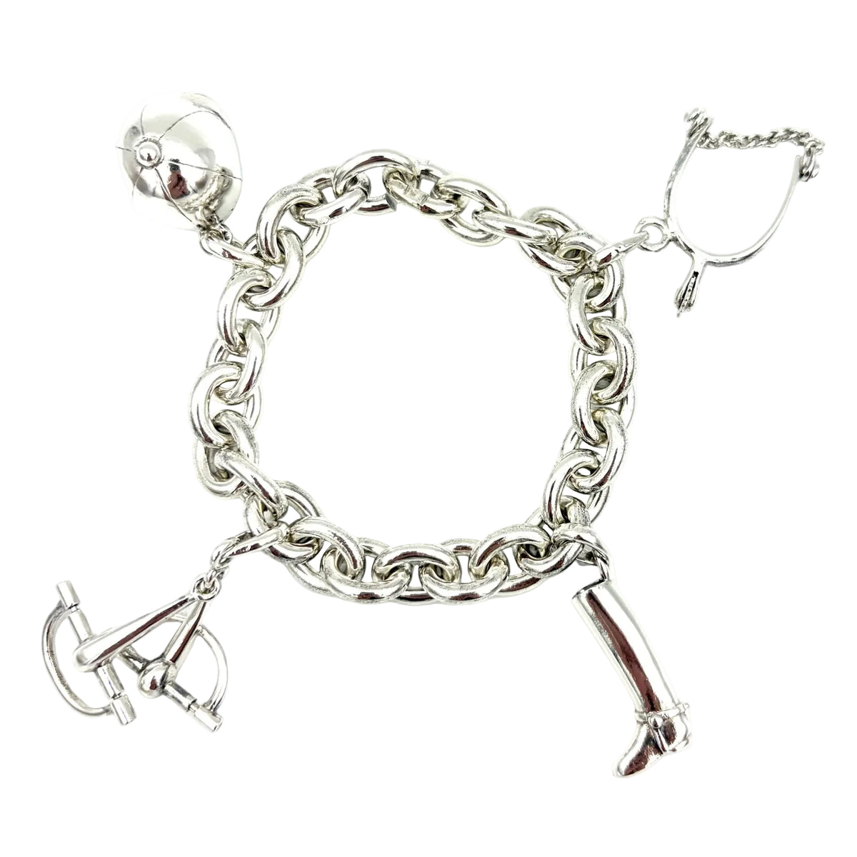 GAÉTAN DE PERCIN Silver Charm Bracelet