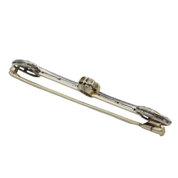 Yellow Gold, Platinum, and Diamond Brooch