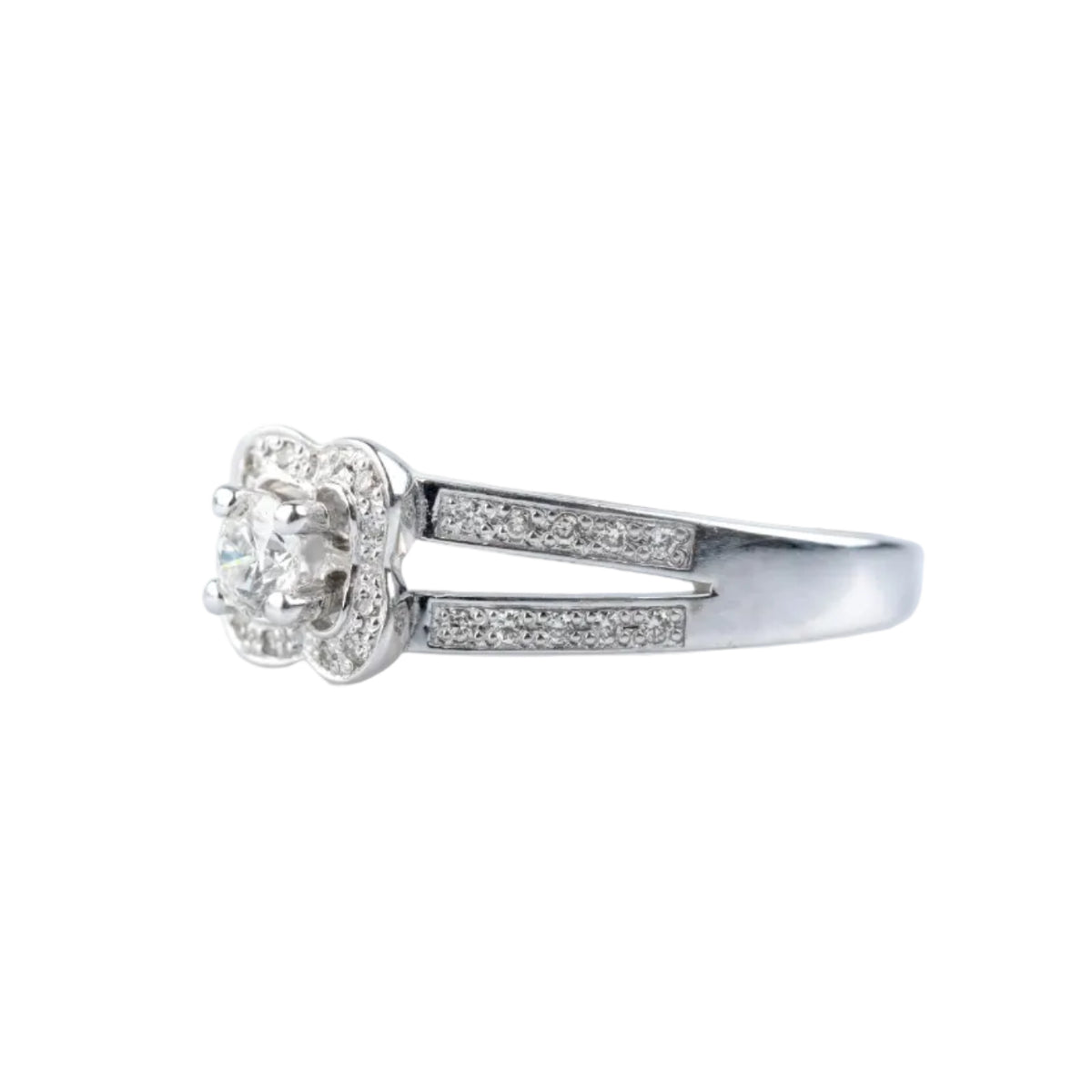 MAUBOUSSIN "Moi aime toi" Entourage Ring in white gold and diamonds