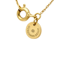 MORGANE BELLO Pendant Necklace in yellow gold, quartz, and diamond
