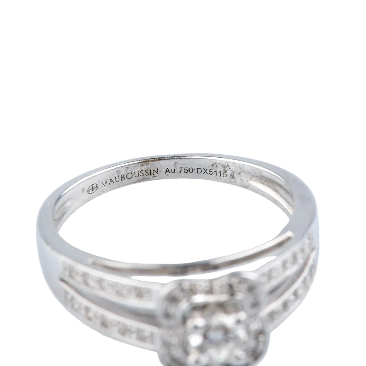 MAUBOUSSIN "Moi aime toi" Entourage Ring in white gold and diamonds