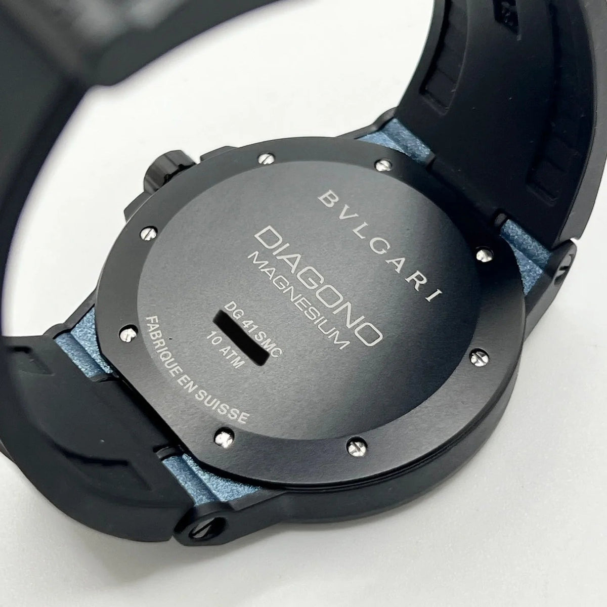 BULGARI "Diagono Magnesium" Watch in Rubber