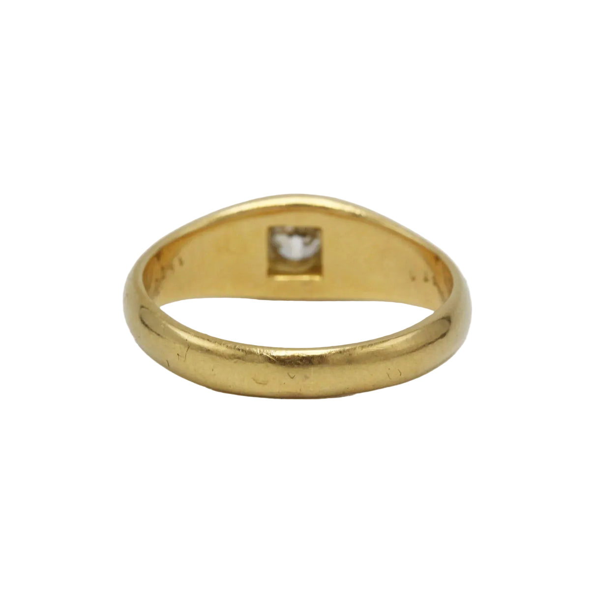 Yellow Gold and Diamond Bangle Ring