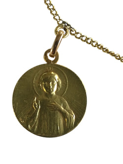 Yellow Gold Necklace with 5 Medals