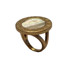 BULGARI ring in yellow gold and mother-of-pearl