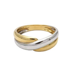 White gold and Yellow gold Wedding band