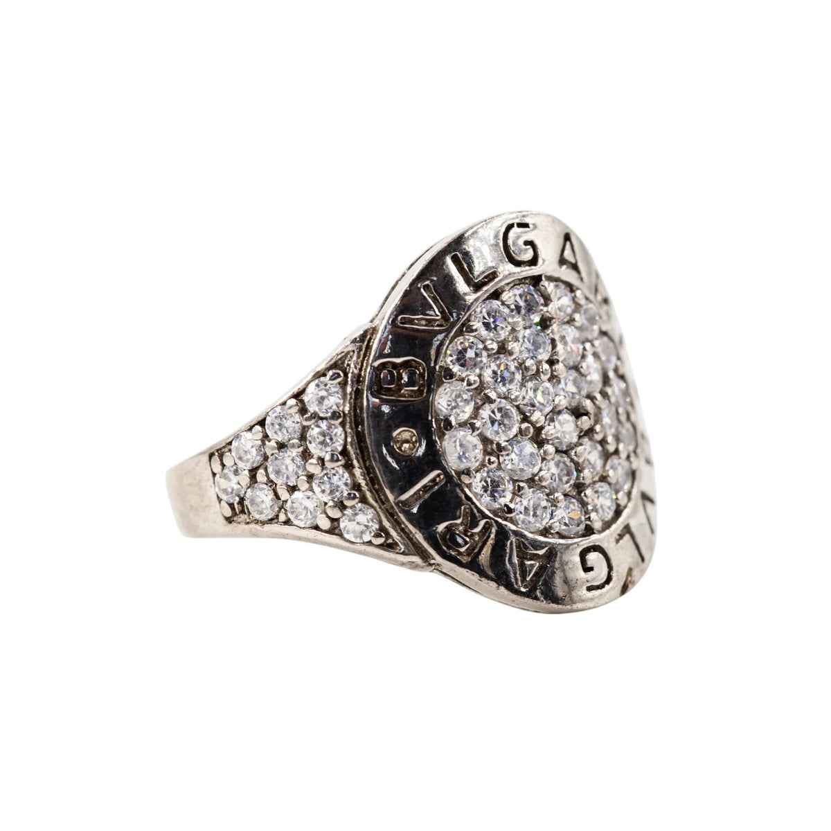 BULGARI ring in white gold and diamonds