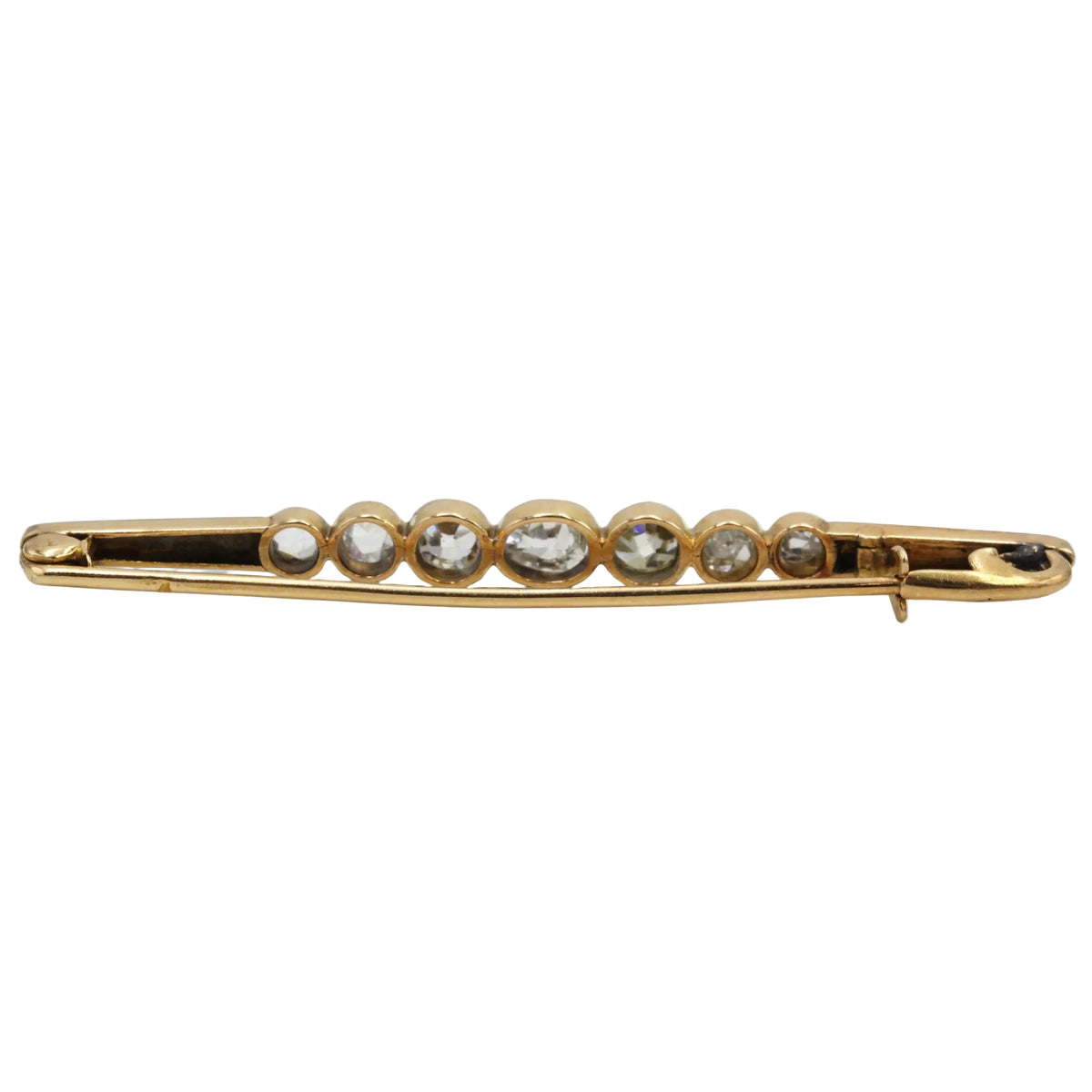 Yellow Gold, Platinum, and Diamond Brooch