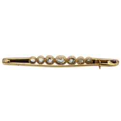 Yellow Gold, Platinum, and Diamond Brooch