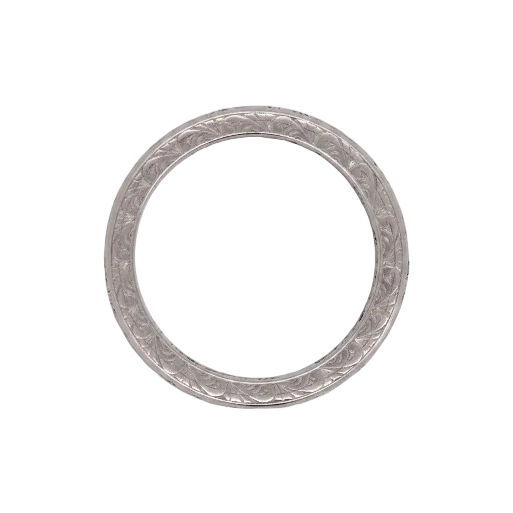 Platinum and Diamond Wedding Band