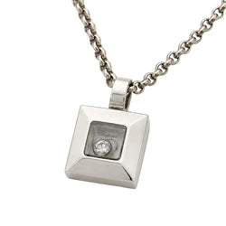 CHOPARD "Happy Diamonds" Pendant Necklace in White Gold and Diamonds