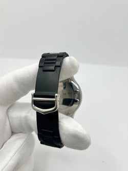 CARTIER "21 Chronoscaph" watch in stainless steel and rubber