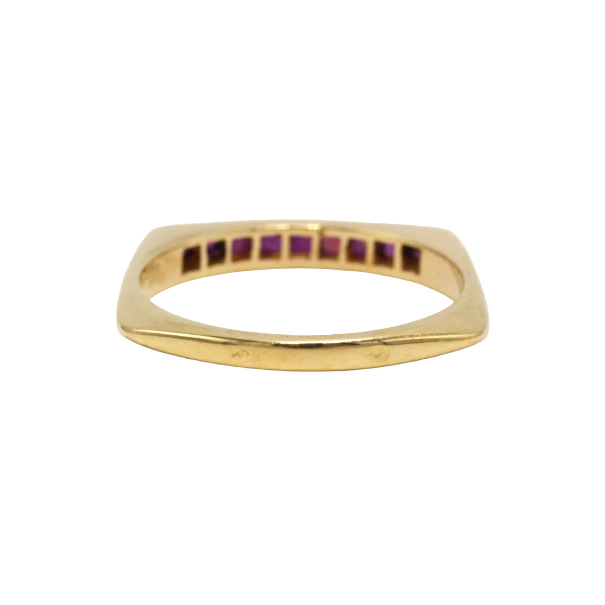 Yellow Gold and Ruby Wedding Band