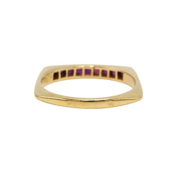 Yellow Gold and Ruby Wedding Band