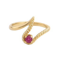 Yellow Gold and Ruby Ring