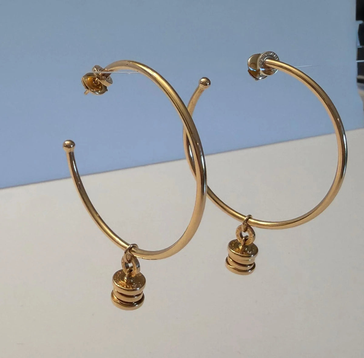 BULGARI "B.Zero1" Yellow Gold Hoop Earrings