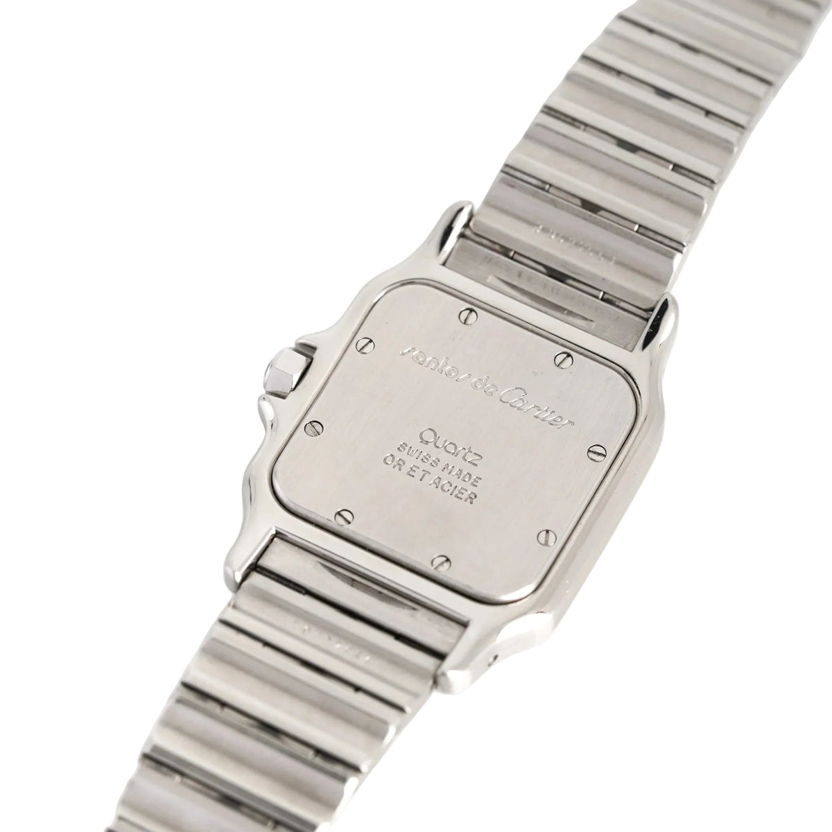 CARTIER "Santos" GM Watch in Yellow Gold and Stainless Steel