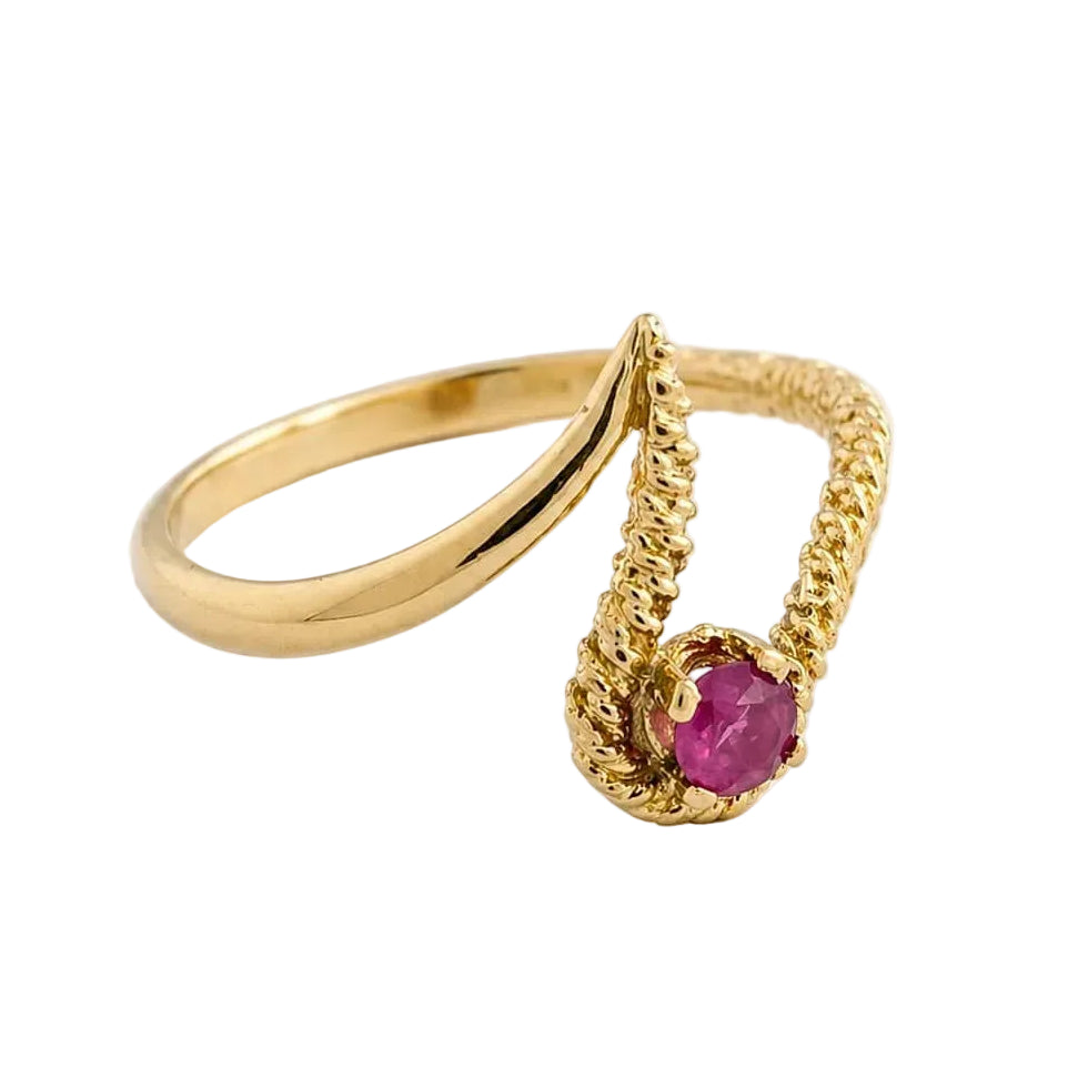 Yellow Gold and Ruby Ring