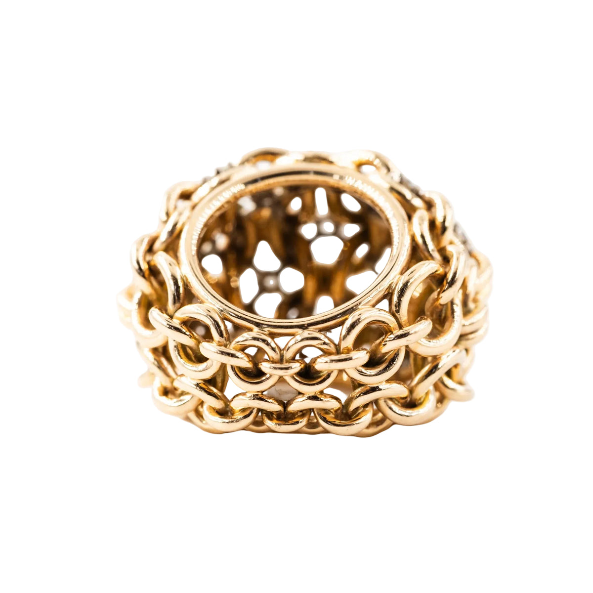 Yellow Gold and Diamond Cocktail Ring