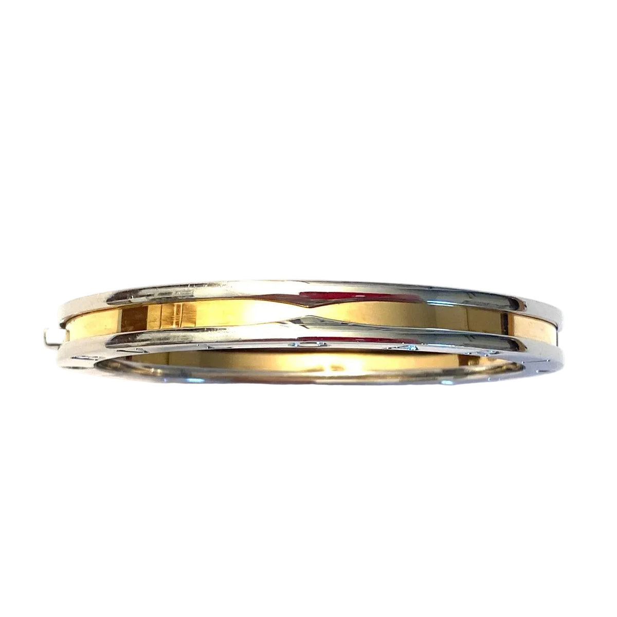 BULGARI "B.Zero1" Bangle in Yellow Gold and Steel