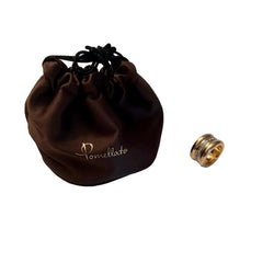 POMELLATO Bandeau Ring in yellow gold and diamonds